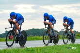 2023 UEC Road European Championships - Drenthe - Junior Mixed Team Relay - Emmen - Emmen 38, km - 21/09/2023 - Andrea Bessega - Andrea Montagner - Luca Giami (ITA) - photo Massimo Fulgenzi/SprintCyclingAgency?2023